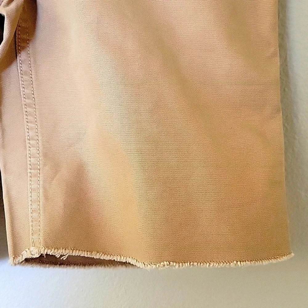 GAP Boys Brown Frayed Hem Shorts Casual Summer Vacation - Size 14